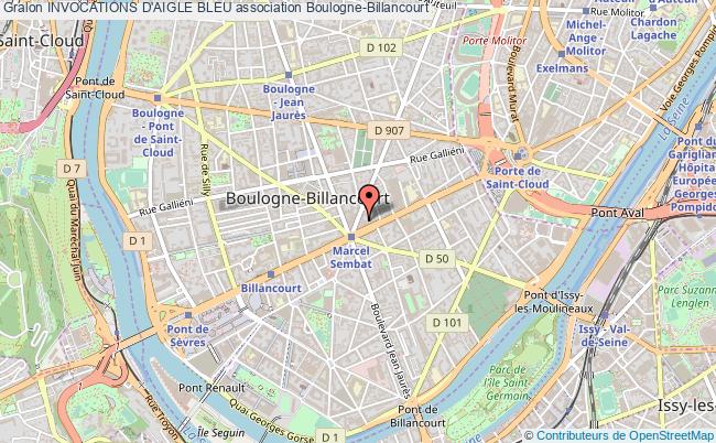 plan association Invocations D'aigle Bleu Boulogne-Billancourt