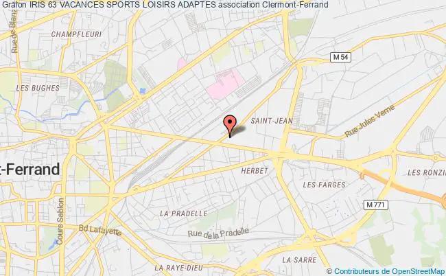 plan association Iris 63 Vacances Sports Loisirs Adaptes Clermont-Ferrand