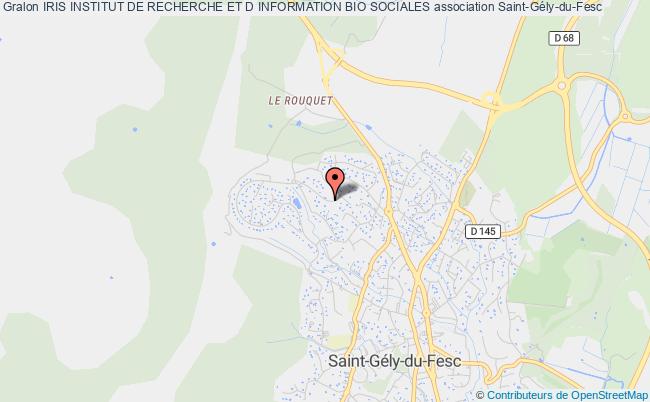 plan association Iris Institut De Recherche Et D Information Bio Sociales Saint-Gély-du-Fesc