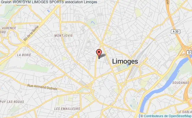 plan association Iron Gym Limoges Sports Limoges