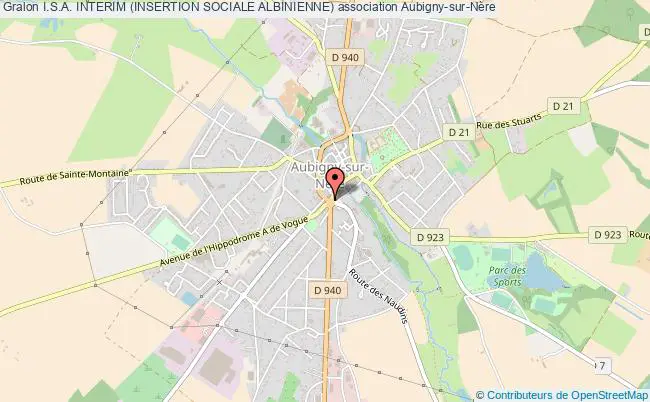 plan association I.s.a. Interim (insertion Sociale Albinienne) Aubigny-sur-Nère