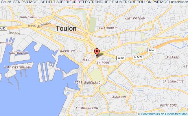 plan association Isen Partage (institut Superieur D'electronique Et Numerique Toulon Partage) Toulon