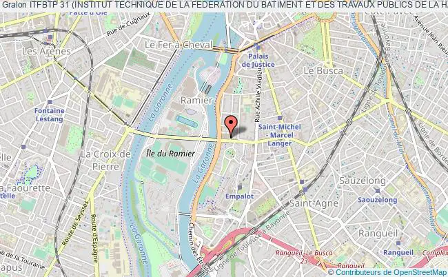 plan association Itfbtp 31 (institut Technique De La Federation Du Batiment Et Des Travaux Publics De La Haute-garonne) Toulouse Cedex 4