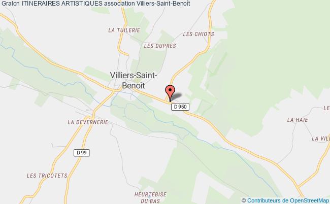 plan association Itineraires Artistiques Villiers-Saint-Benoît