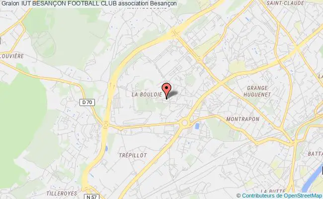 plan association Iut BesanÇon Football Club Besançon