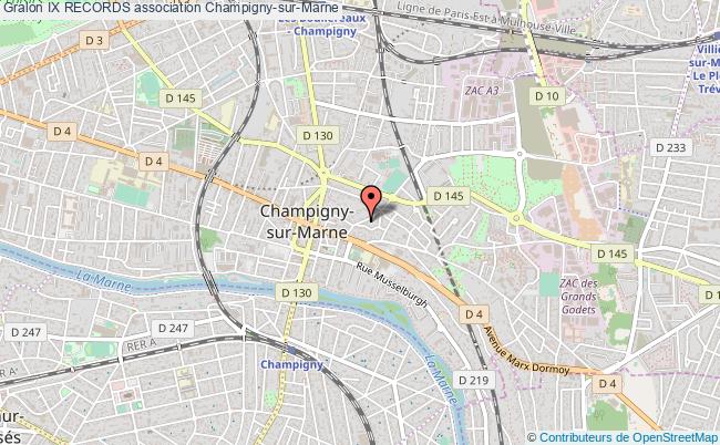 plan association Ix Records Champigny-sur-Marne