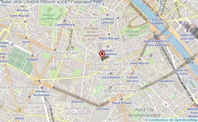 plan association Jack London French Society Paris