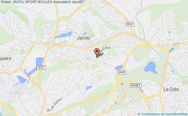 plan association Jacou Sport Boules Jacou