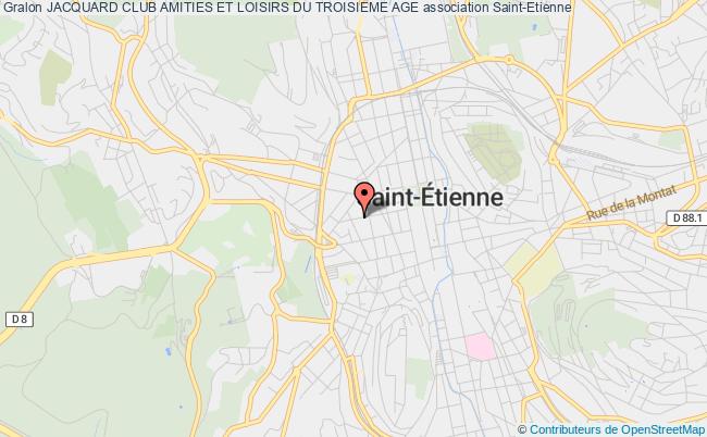 plan association Jacquard Club Amities Et Loisirs Du Troisieme Age Saint-Étienne