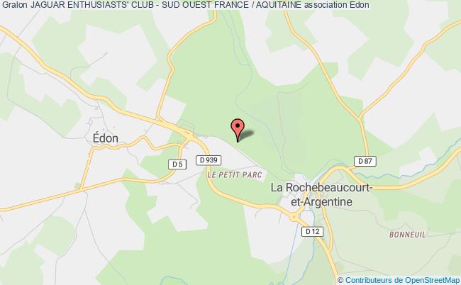 plan association Jaguar Enthusiasts' Club - Sud Ouest France / Aquitaine Édon