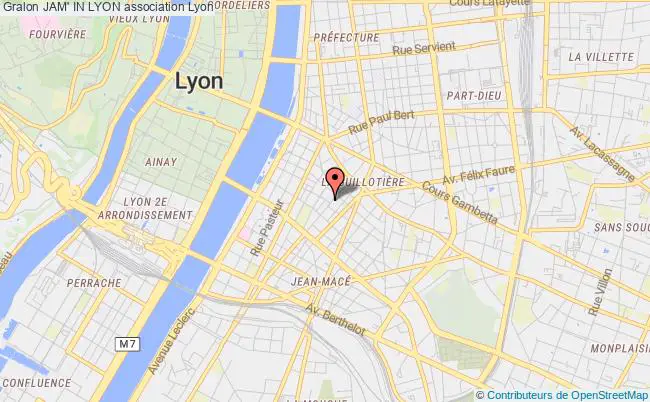 plan association Jam' In Lyon Lyon
