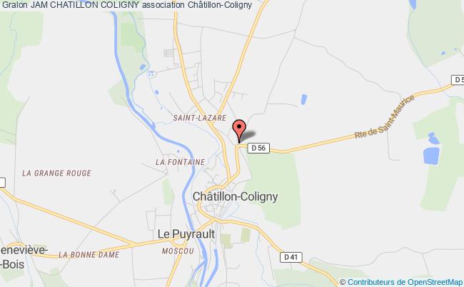 plan association Jam Chatillon Coligny Châtillon-Coligny