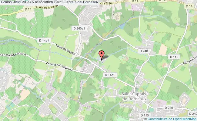 plan association Jambalaya Saint-Caprais-de-Bordeaux