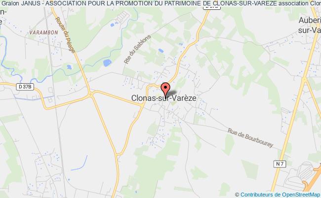 plan association Janus - Association Pour La Promotion Du Patrimoine De Clonas-sur-vareze Clonas-sur-Varèze