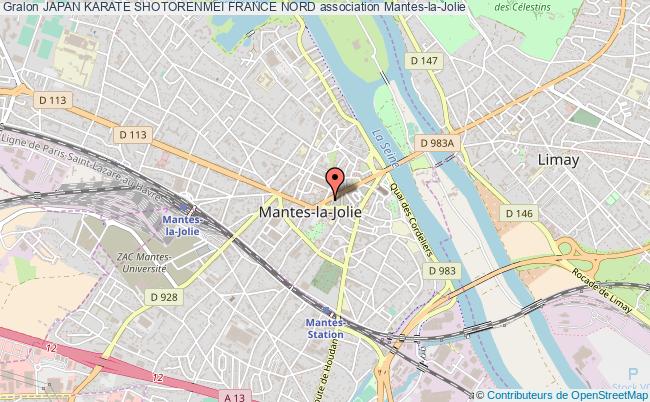 plan association Japan Karate Shotorenmei France Nord Mantes-la-Jolie