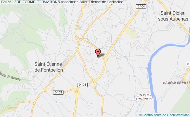 plan association Jardiforme Formations Saint-Étienne-de-Fontbellon