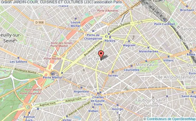 plan association Jardin-cour, Cuisines Et Cultures (j3c) Paris
