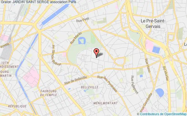 plan association Jardin Saint Serge Paris