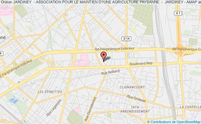 plan association Jardiney  - Association Pour Le Maintien D?une Agriculture Paysanne  -  Jardiney - Amap Paris