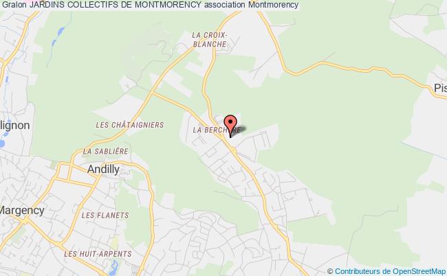 plan association Jardins Collectifs De Montmorency Montmorency
