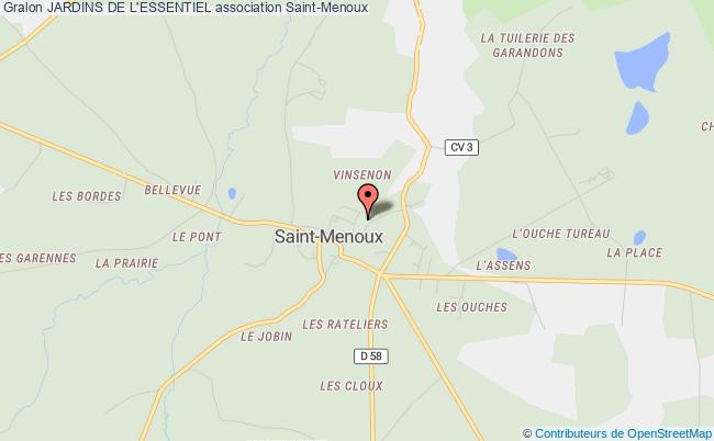 plan association Jardins De L'essentiel Saint-Menoux