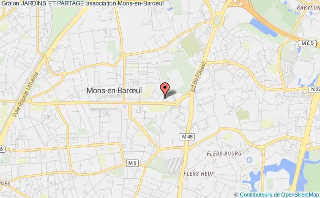 plan association Jardins Et Partage Mons-en-Baroeul