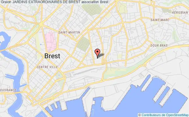 plan association Jardins Extraordinaires De Brest Brest
