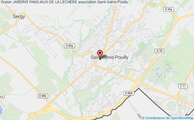 plan association Jardins Familiaux De La Lechere Saint-Genis-Pouilly
