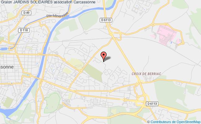 plan association Jardins Solidaires Carcassonne
