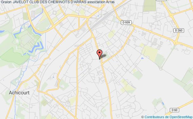 plan association Javelot Club Des Cheminots D'arras Arras