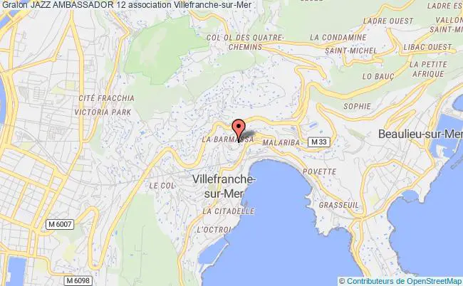 plan association Jazz Ambassador 12 Villefranche-sur-Mer
