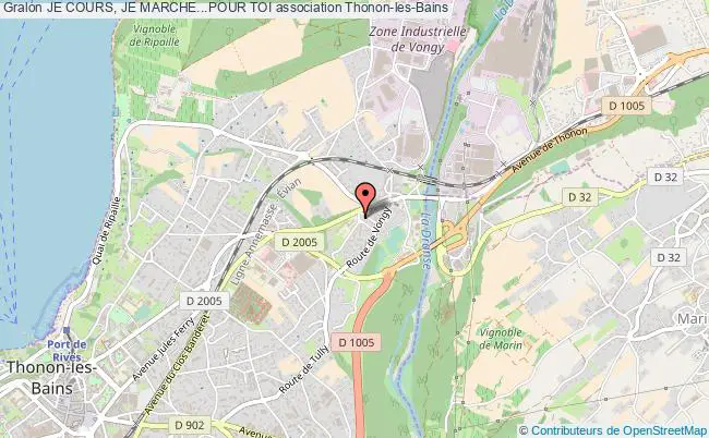 plan association Je Cours, Je Marche...pour Toi Thonon-les-Bains