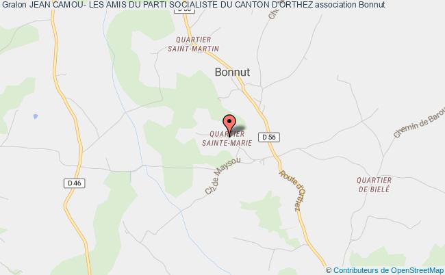 plan association Jean Camou- Les Amis Du Parti Socialiste Du Canton D'orthez Bonnut