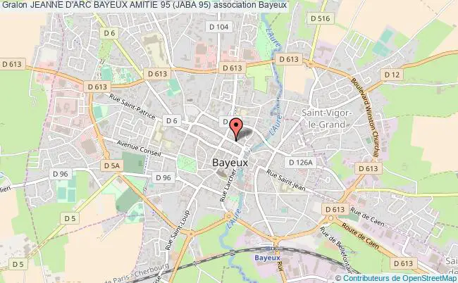 plan association Jeanne D'arc Bayeux Amitie 95 (jaba 95) Bayeux