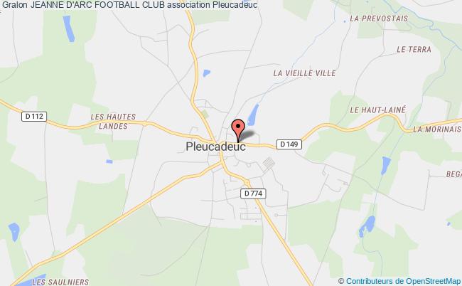 plan association Jeanne D'arc Football Club Pleucadeuc