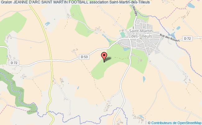 plan association Jeanne D'arc Saint Martin Football Saint-Martin-des-Tilleuls