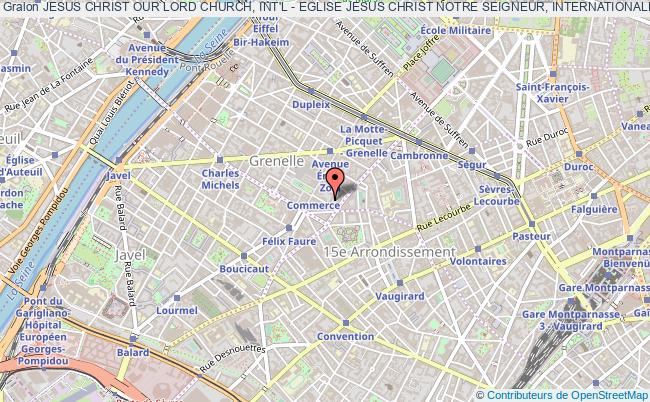 plan association Jesus Christ Our Lord Church, Int'l - Eglise Jesus Christ Notre Seigneur, Internationale Paris