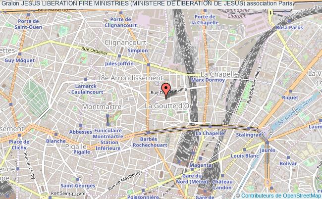 plan association Jesus Liberation Fire Ministries (ministere De Liberation De Jesus) Paris