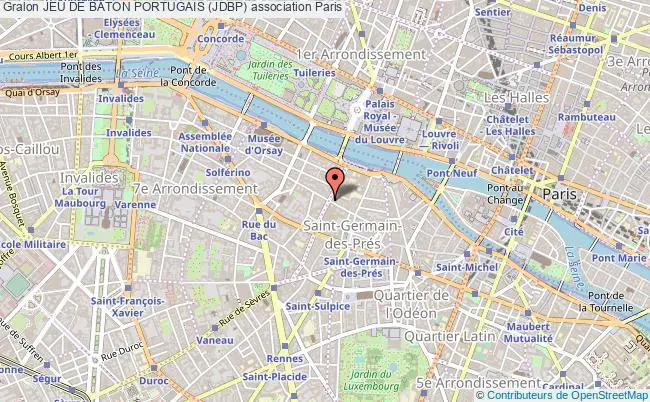 plan association Jeu De BÂton Portugais (jdbp) Paris