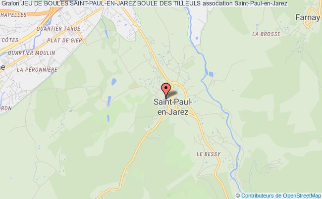plan association Jeu De Boules Saint-paul-en-jarez Boule Des Tilleuls Saint-Paul-en-Jarez