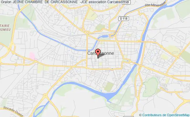 plan association Jeune Chambre  De Carcassonne  -jce Carcassonne