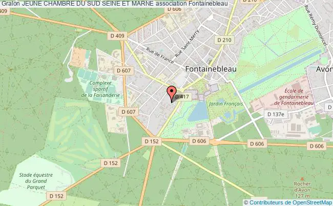 plan association Jeune Chambre Du Sud Seine Et Marne Fontainebleau
