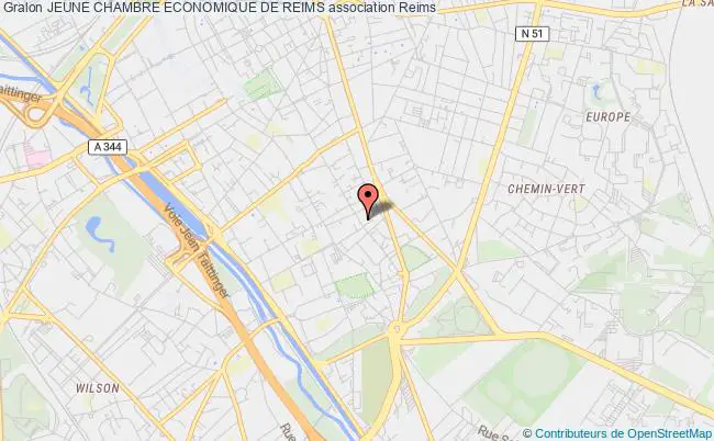 plan association Jeune Chambre Economique De Reims Reims