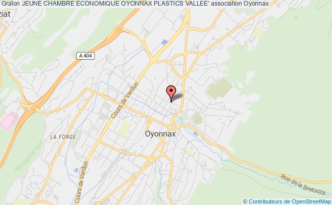 plan association Jeune Chambre Economique Oyonnax Plastics Vallee' Oyonnax