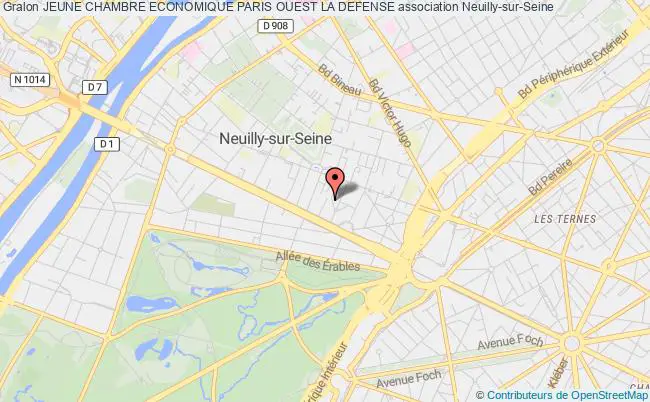 plan association Jeune Chambre Economique Paris Ouest La Defense Neuilly-sur-Seine