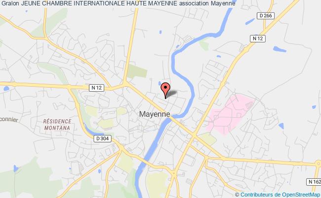 plan association Jeune Chambre Internationale Haute Mayenne Mayenne