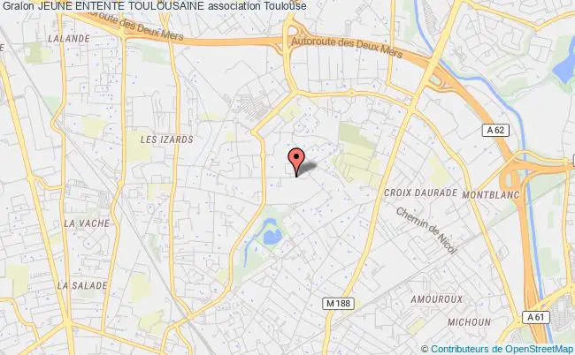 plan association Jeune Entente Toulousaine Toulouse