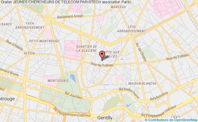 plan association Jeunes Chercheurs De Telecom Paristech Paris