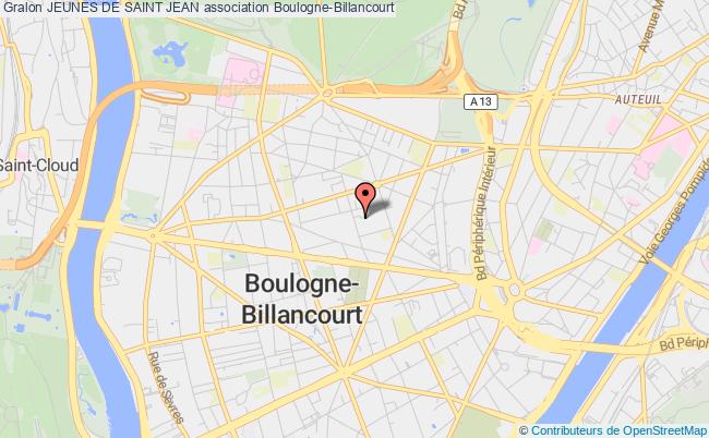 plan association Jeunes De Saint Jean Boulogne-Billancourt