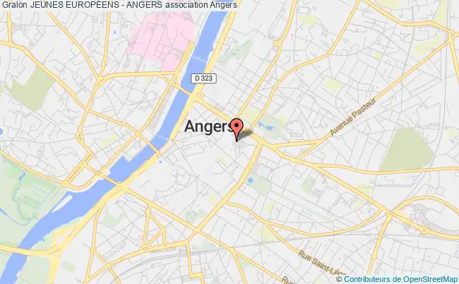 plan association Jeunes EuropÉens - Angers Angers